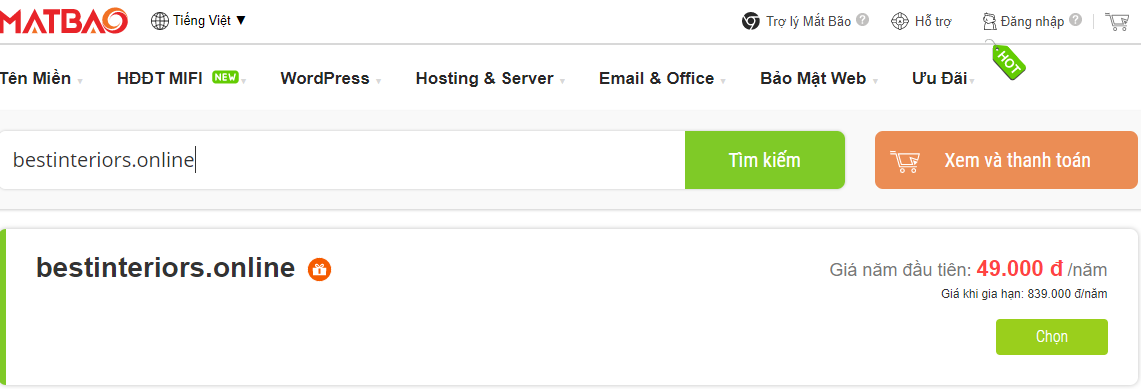  Đăng ký tên miền BESTINTERIOR.ONLINE khi bạn muốn nhắm tới khách hàng đa quốc gia