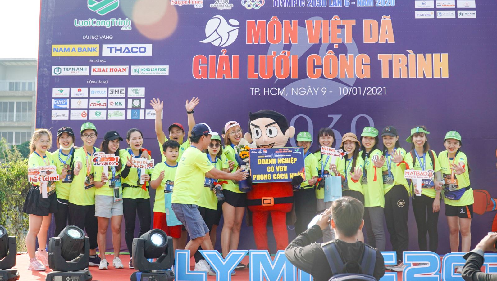 Mắt Bão tại Giải Chạy Việt Dã - Đại hội Doanh Nhân Olympic 2030 vừa qua